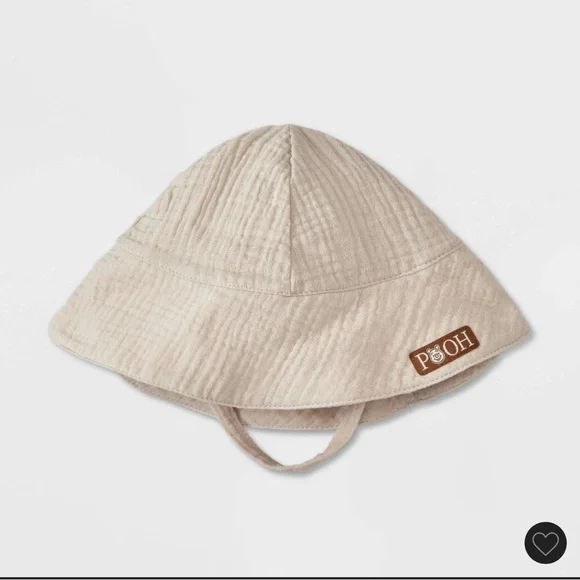 Baby Boy’s 2pc Disney Winnie the Pooh Romper and Hat set - Oatmeal 12M - Picture 3 of 4